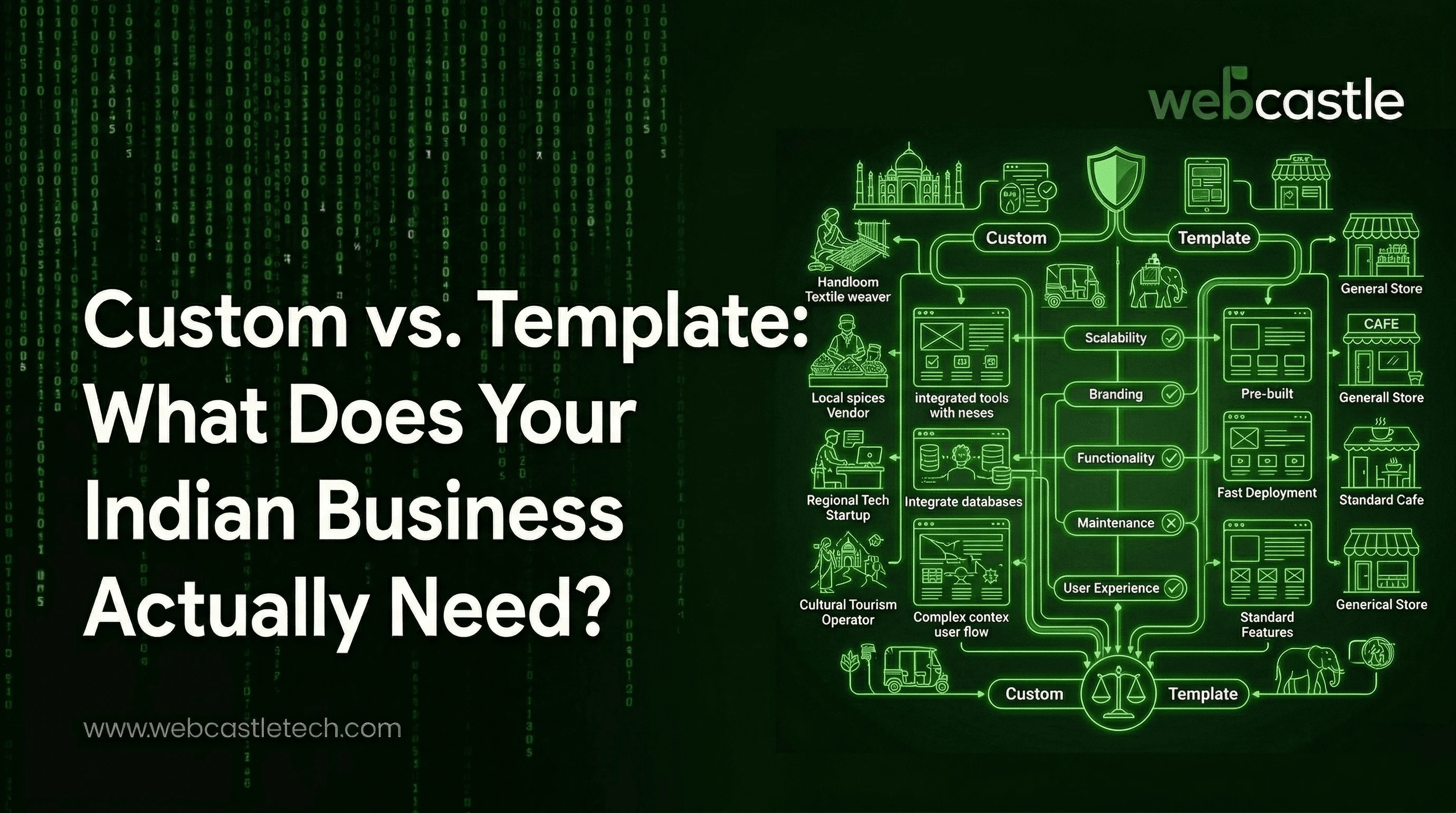 Custom vs. Template: What Does Your Indian Business Actually Need?