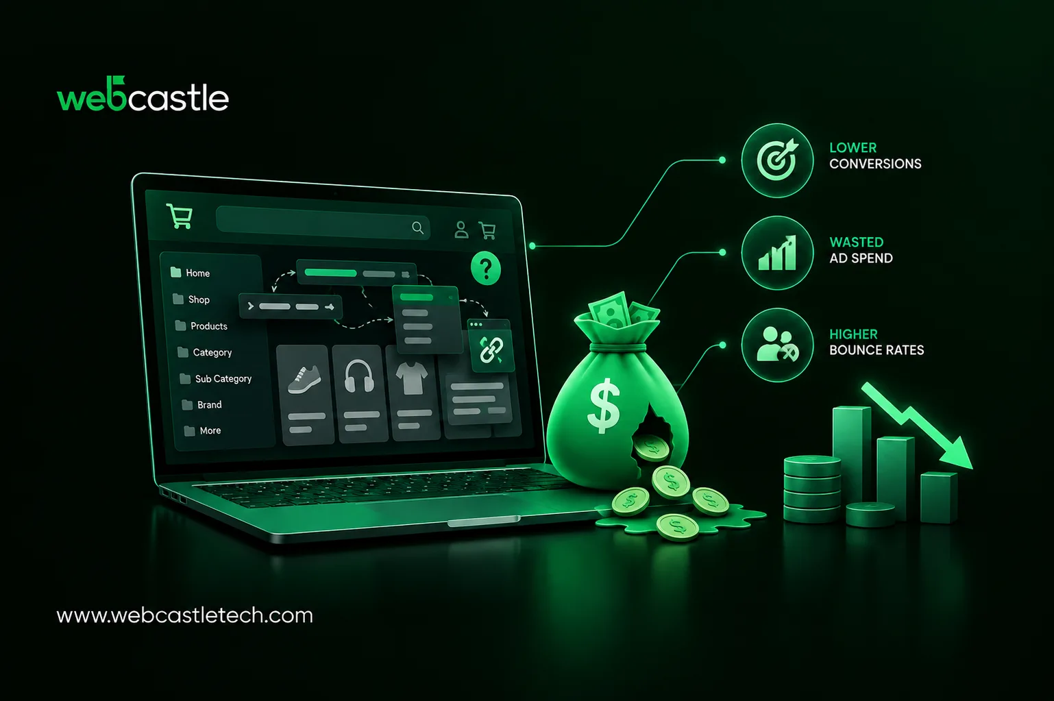 How Poor eCommerce Site Architecture Can Waste Your Marketing Budget